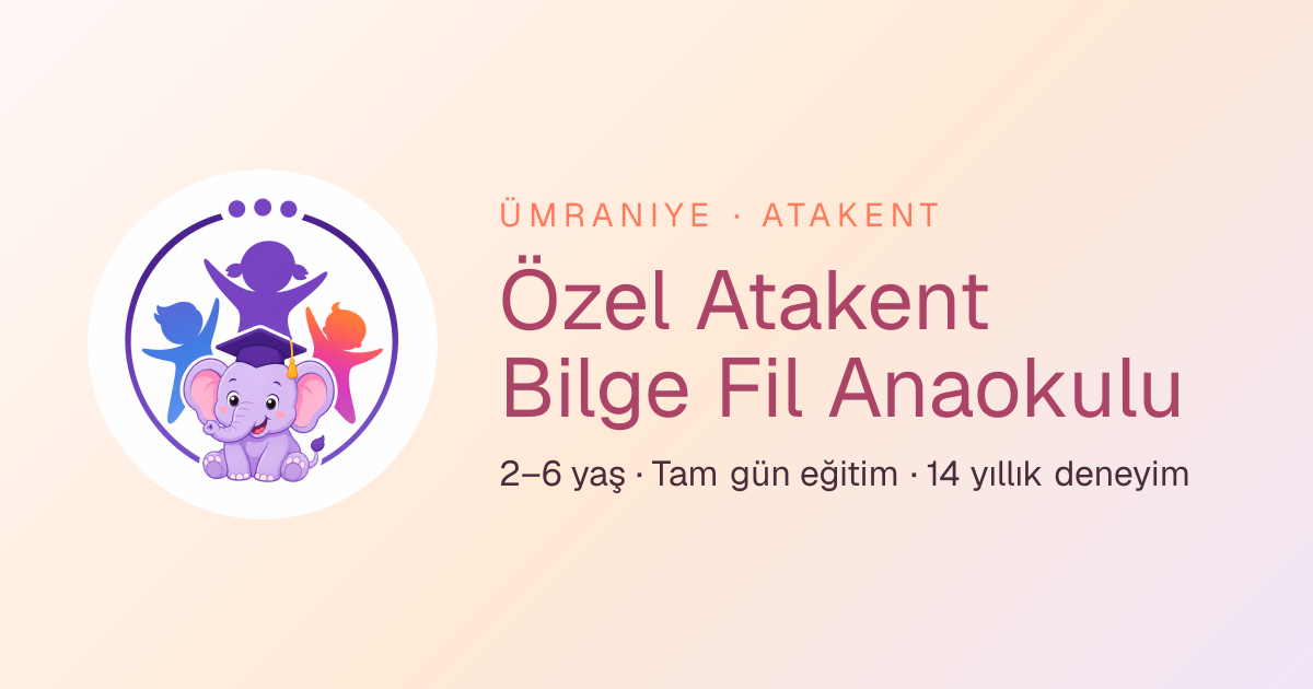 Özel Atakent Bilge Fil Anaokulu logosu